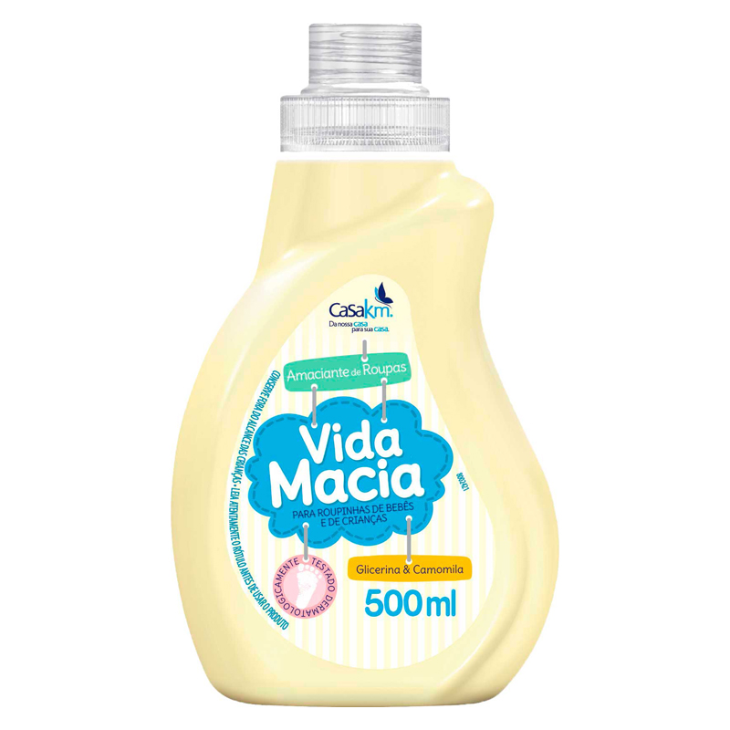 AMACIANTE INFANTIL VIDA MACIA 0500ML CAMOMILA AMARELO (12)
