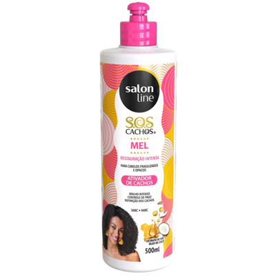 ATIVADOR SALON LINE 500G CACHOS SOS MEL (6)