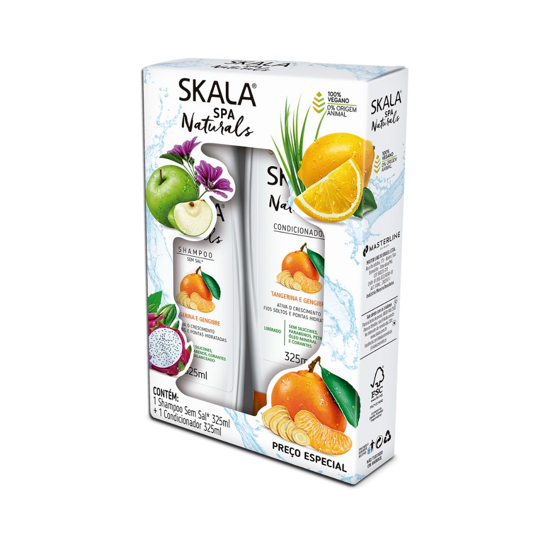 KIT SKALA SH+COND 325ML TANGERINA GENGIBRE (6)