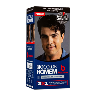 TINT BIOCOLOR HOMEM KIT CASTANHO ESCURO (12)