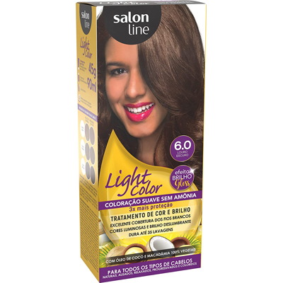 TINT SALON LINE LIGHT COLOR 6.0 LOURO ESCURO (6)