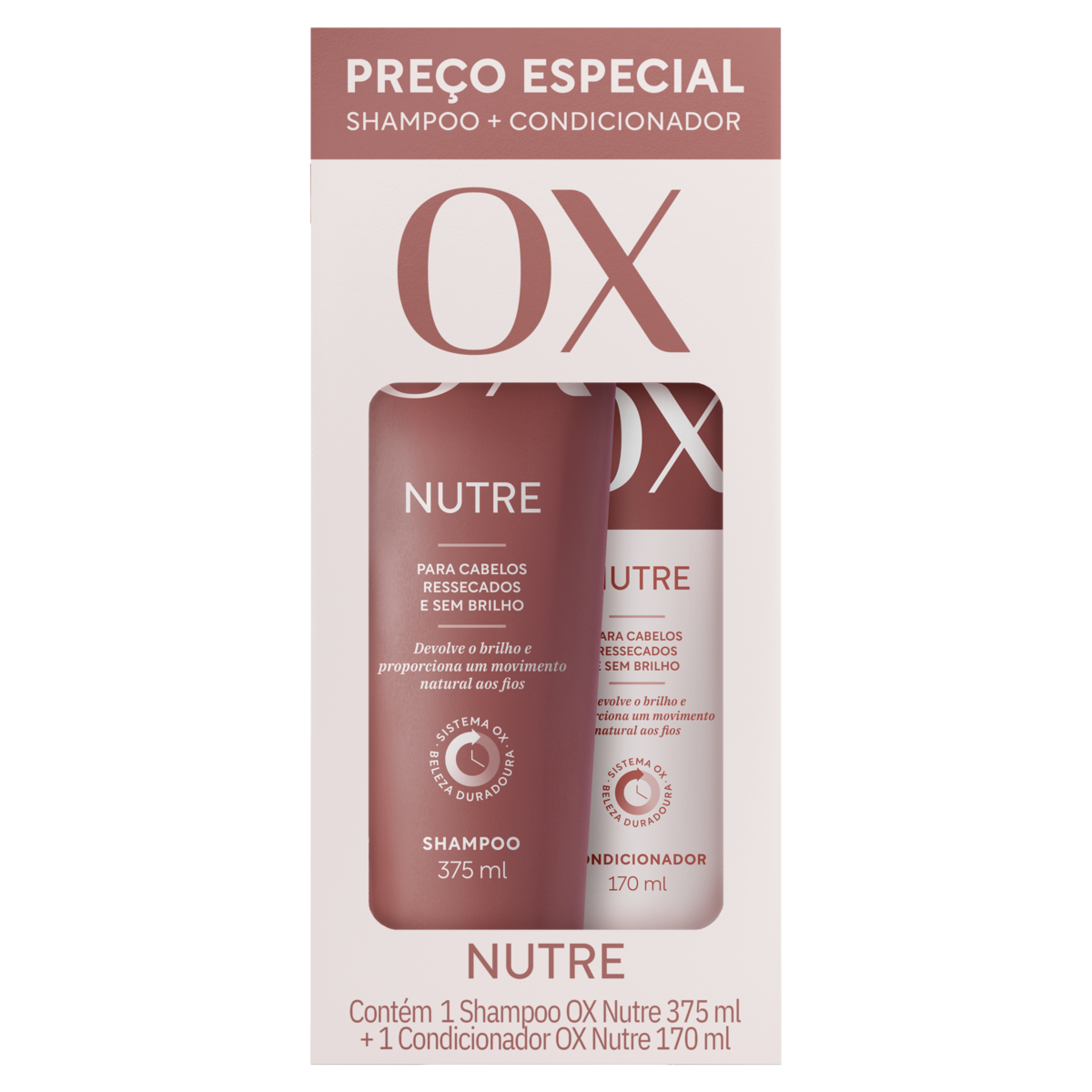 KIT SH 375ML+COND 170ML OX NUTRE (6)