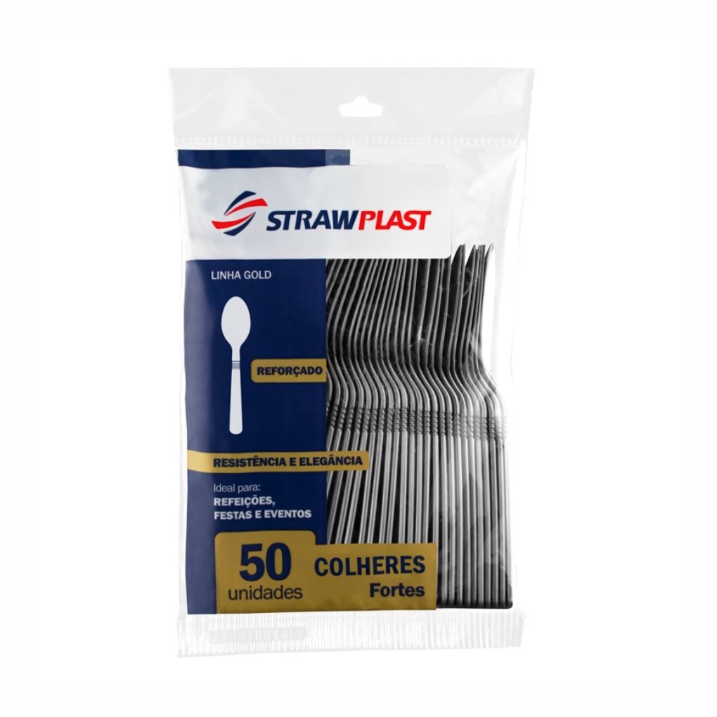 COLHER STRAWPLAST REFEICAO PRATA CSPR607 (10)