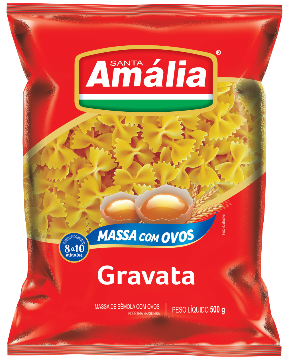 MACARRÃO GRAVATA OVOS STA AMÁLIA 500GX20