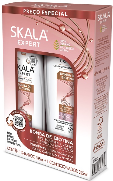 KIT SKALA SH+COND 325ML BOMBA DE BIOTINA (6)