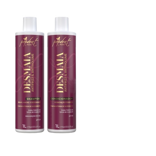 KIT SHAMPOO+CONDICIONADOR POPDRAT 1LT DESMAIA (6)