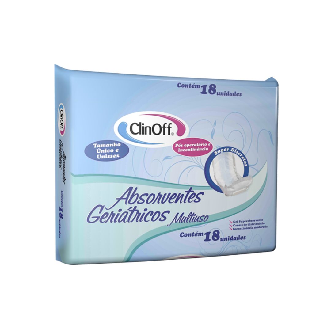 ABSORVENTE GERIATRICO CLIN OFF MULTIUSO 18UN (6)