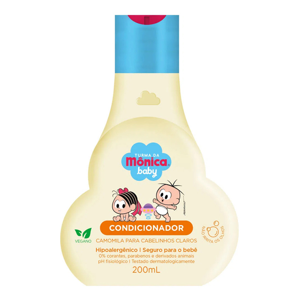 CONDICIONADOR TURMA MONICA BABY 200ML CAMOMILA CAB CLARO (12)