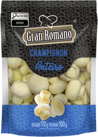 CHAMPIGNON GRAN ROMANO 100G SACHE INTEIRO (30)