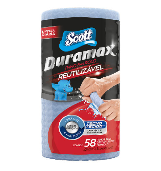 PANO SCOTT DURAMAX 20,1 X 21,5CM AZUL 58X1 (24)
