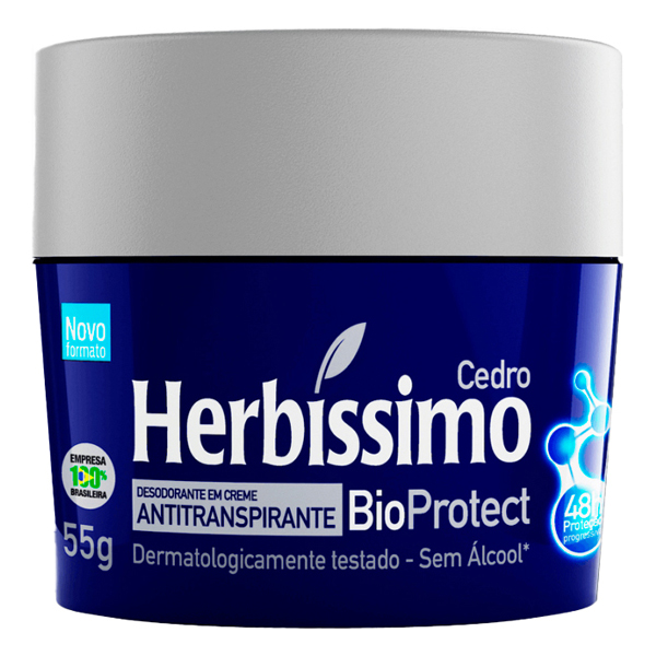 CREME HERBISSIMO 55G BIO PROTECT CEDRO (120)