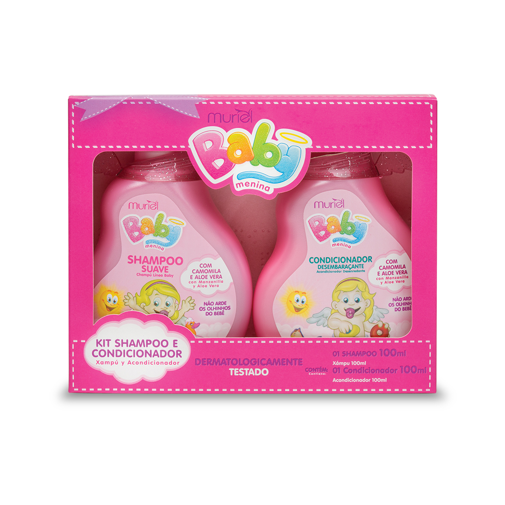 KIT SH+COND MURIEL BABY 100ML ROSA (12)