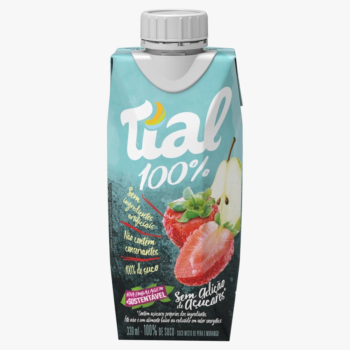 SUCO TIAL 330ML S/ACUÇAR MORANGO C PERA (12)