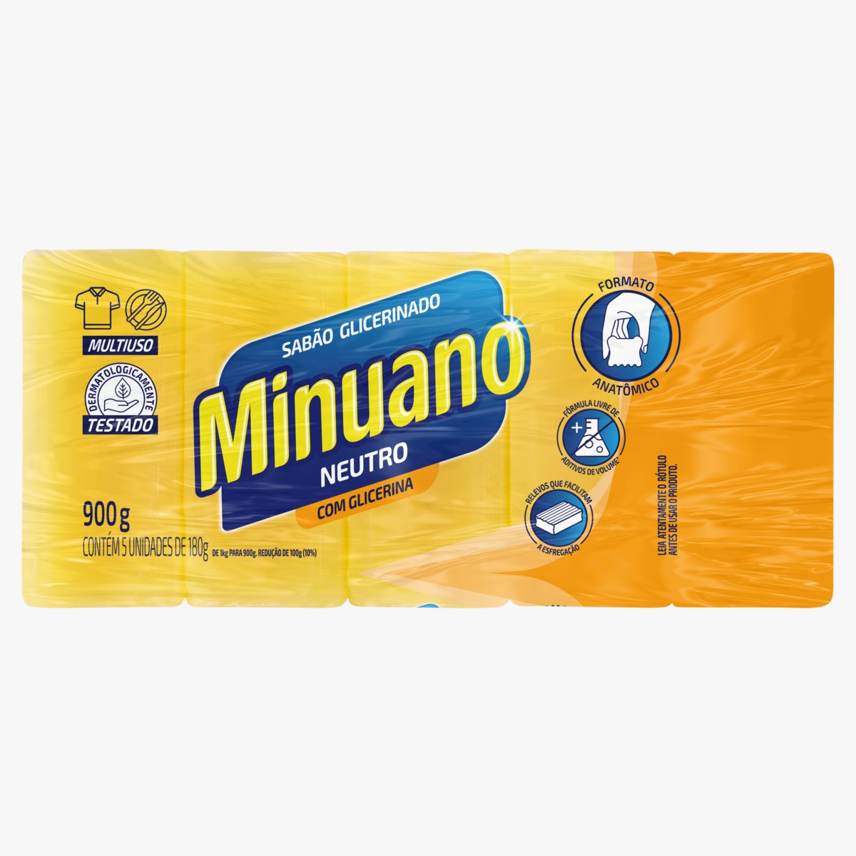 SABAO EM BARRA MINUANO 5X160G GLICERINADO NEUTRO (20)