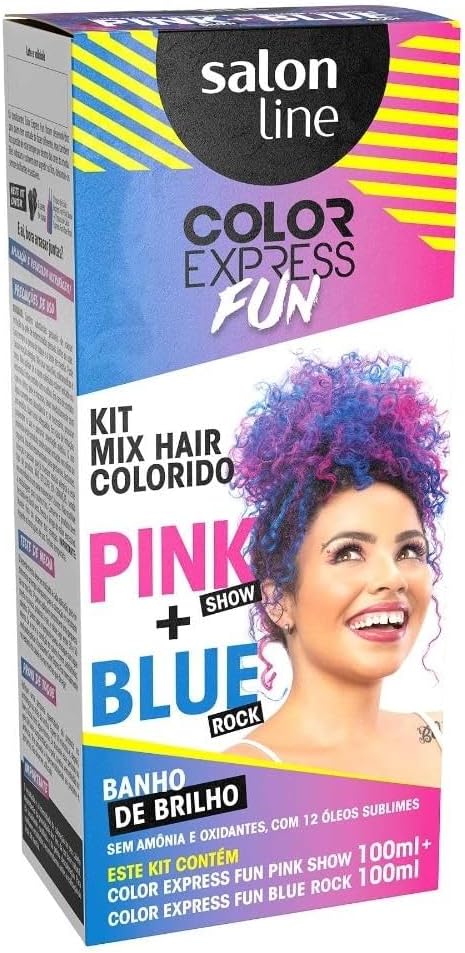 TINT TONALIZ SALON LINE COLOR EXPR FUN BLUE ROCK PINK SHOW (6)
