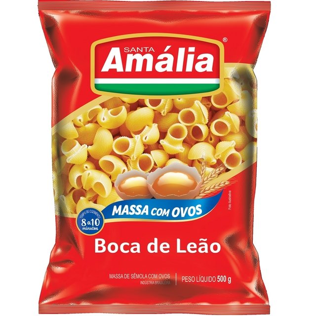 MACARRÃO BOCA DE LEÃO OVOS STA AMÁLIA 500GX20