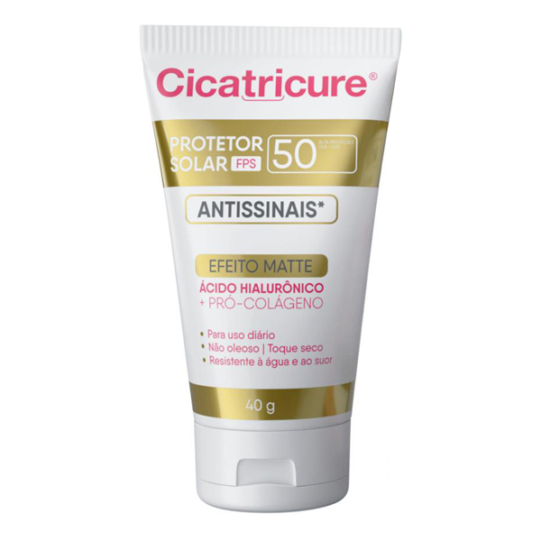 PROTETOR SOLAR CICATRICURE 40G FPS 50 MATTE (12)