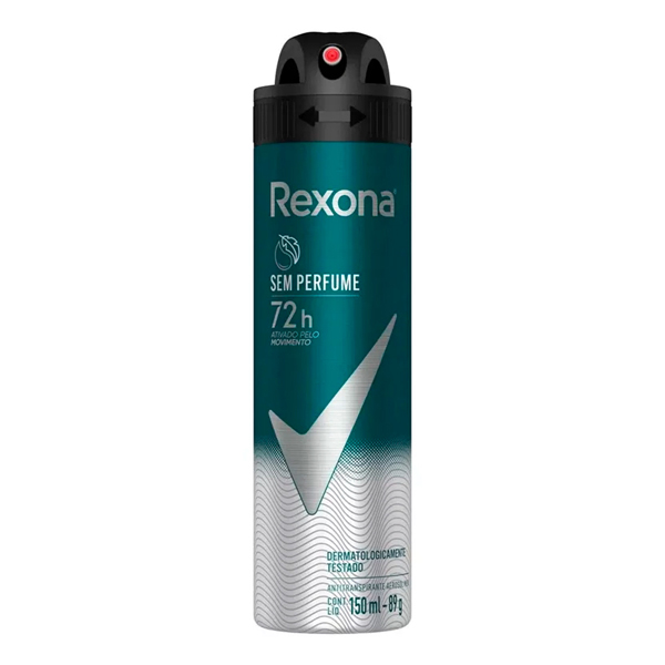 DES REXONA AERO 150ML/90G MASC S/PERFUME (12)