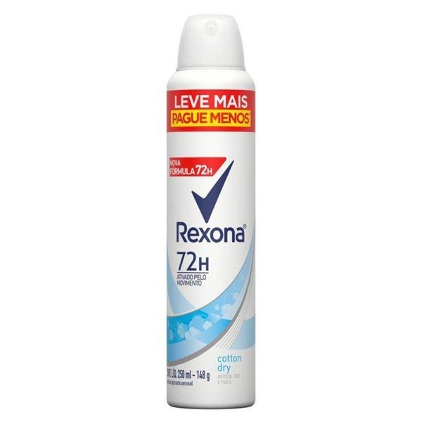 DES REXONA AERO 250ML/145G FEM COTTON DRY (12)