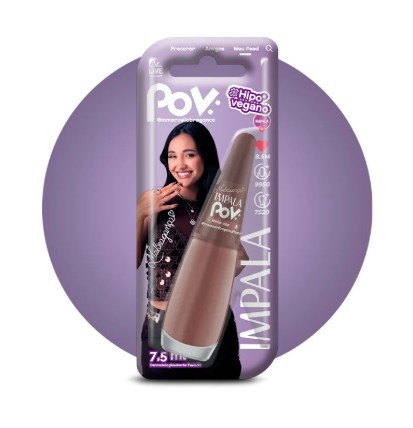 ESM IMPALA 7,5ML BL POV PEROLADO TOP COAT GLOW UP (72)