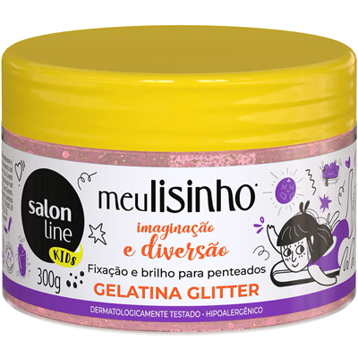 GELATINA SALON LINE 300G MEU LISINHO GLITTER (6)
