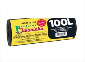 SACO LIXO BAIANINHA 100LT AZUL ECONOMICO ROLO (20)