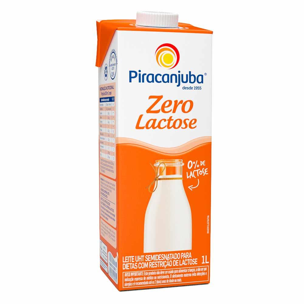 LEITE SEMIDESNATADO ZERO LACTOSE  PIRACANJUBA TP 1LT (12)
