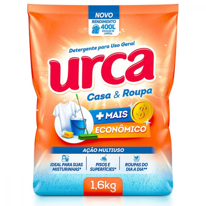 DETERGENTE PO  URCA 1,6KG CASA ROUPA SHAMPOO (10)