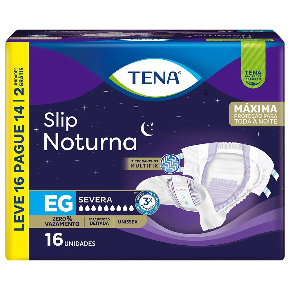 FR TENA SLIP NOTURNA EG LV16 PG14 UN(4)
