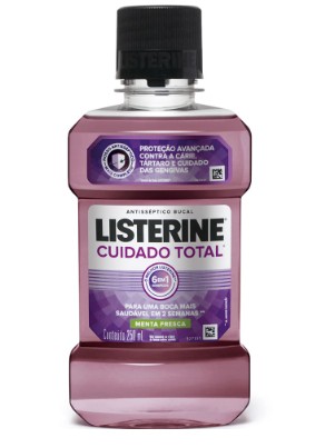 ANTISSEPTICO BUCAL LISTERINE 250ML CUIDADO TOTAL (12)