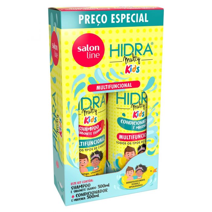 KIT SH 300ML+COND 200ML SALON LINE KIDS MULTIFUNCIONAL (6)
