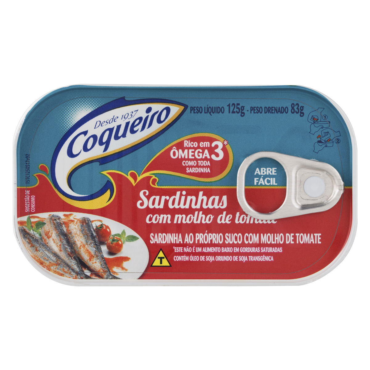 SARDINHA TOMATE COQUEIRO 125GX9 (54)