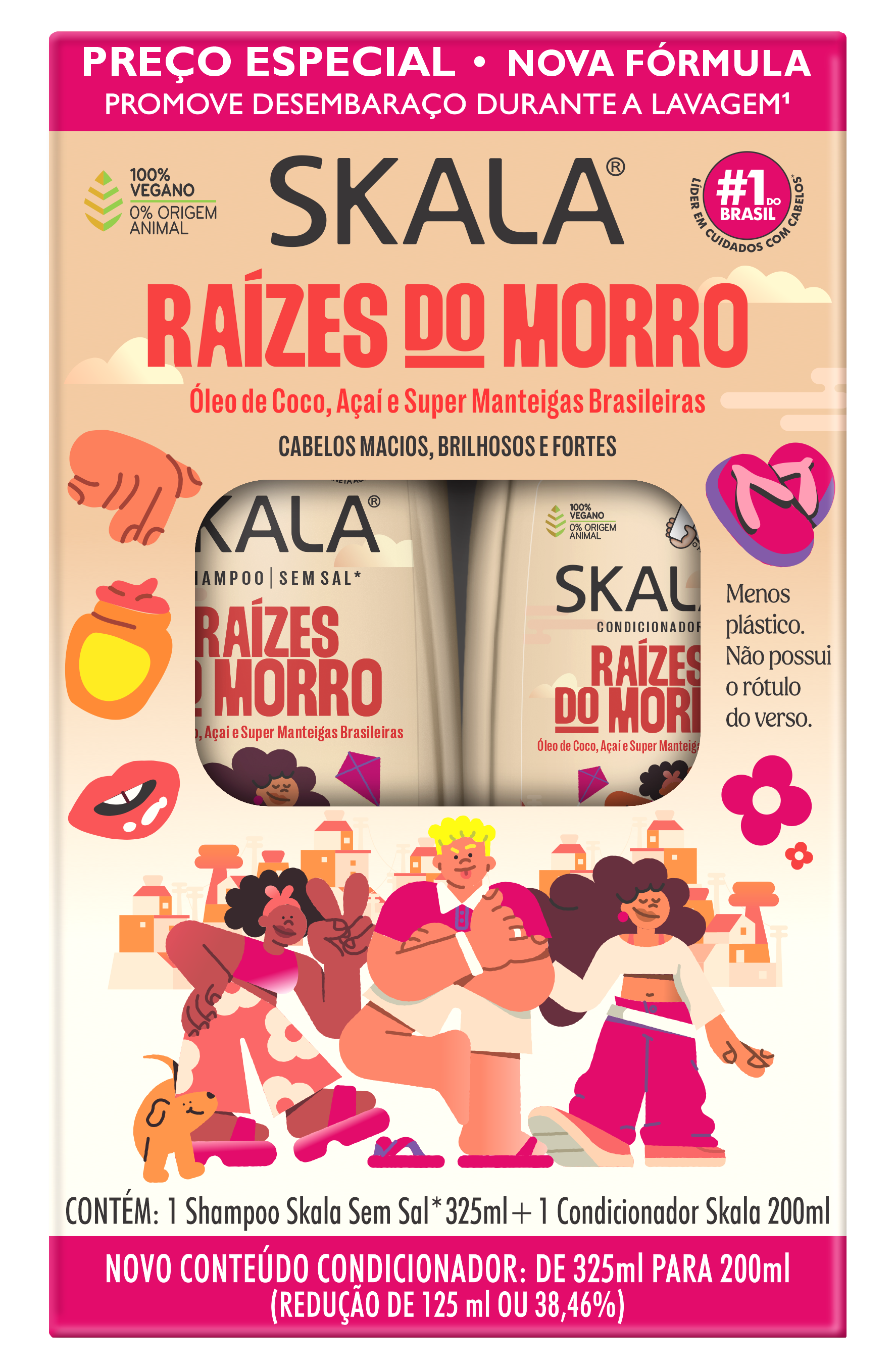 KIT SKALA SH+COND 325ML/200ML RAIZES DO MORRO (6)
