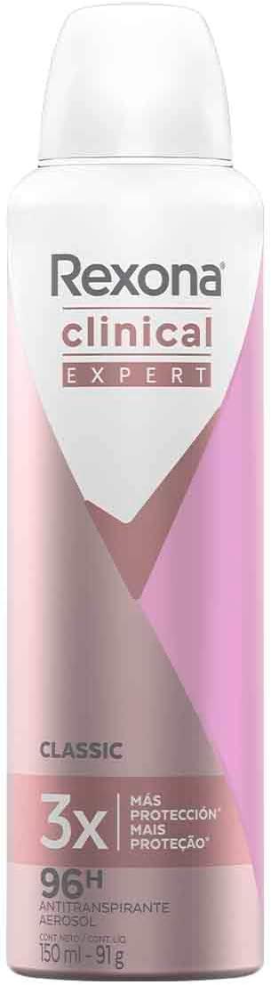 DES REXONA AERO 150ML/90G CLINICAL FEM 96H INVISIBLE (12)