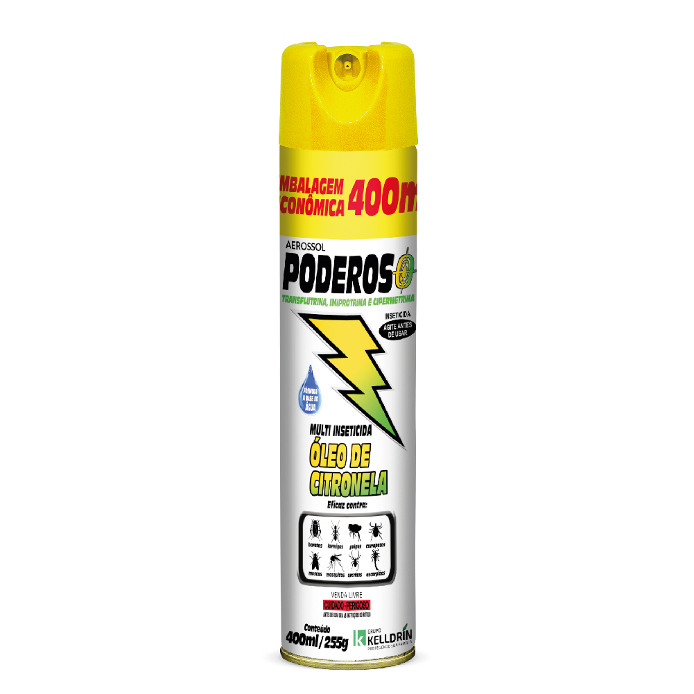 INSET AERO PODEROSO 400ML CITRONELA (12)
