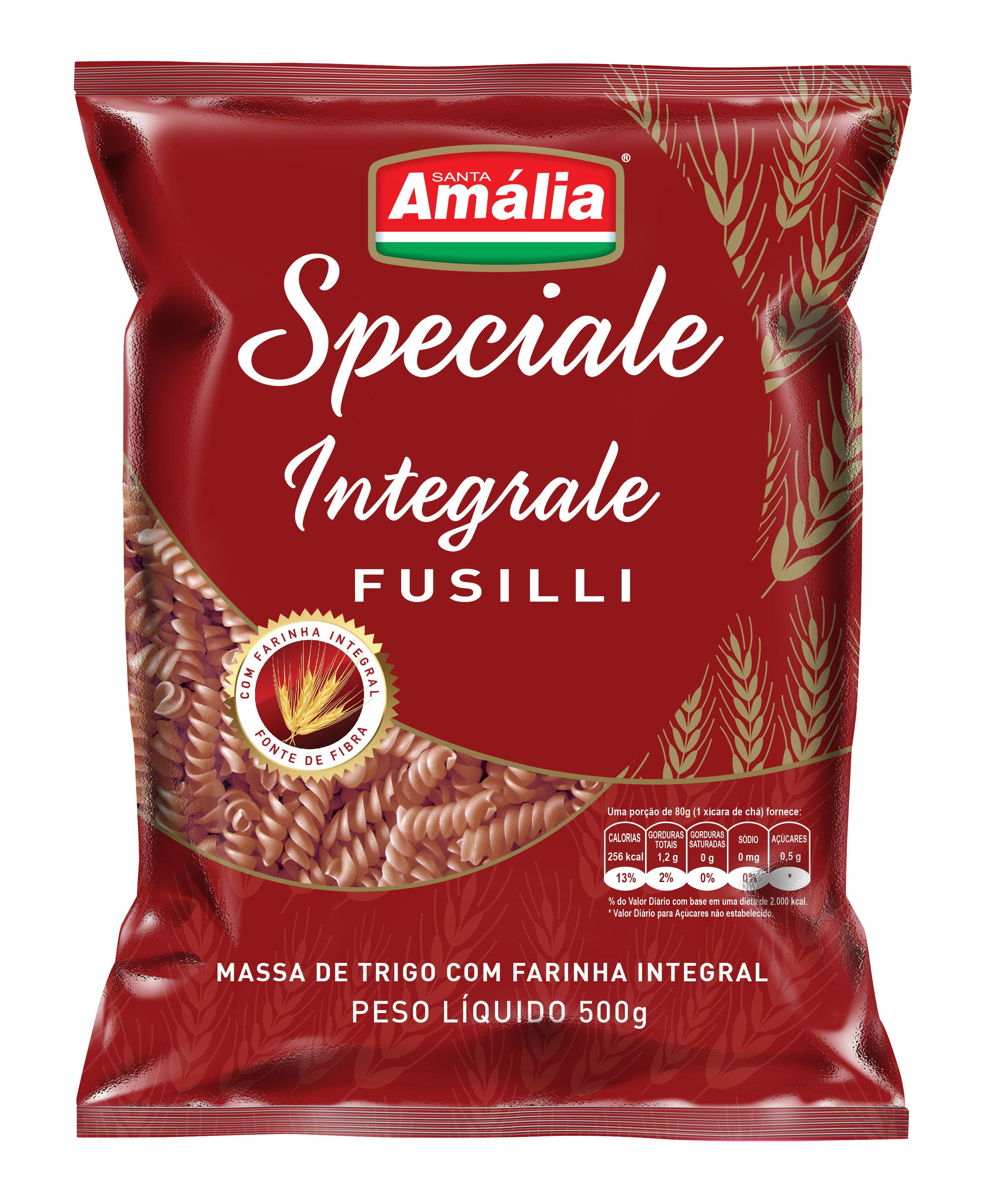 MACARRÃO FUSILLI INTEGRAL SPECIALE STA AMÁLIA 500GX10