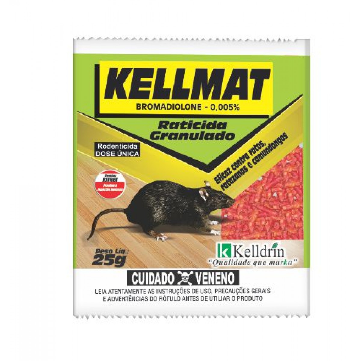 INSET RATICIDA KELLMAT GRAN DP 40X25G (10)