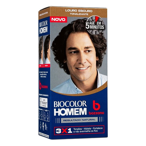 TINTURA BIOCOLOR HOMEM KIT LOURO ESCURO (12)