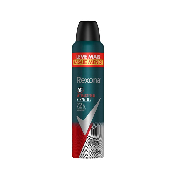 DES REXONA AERO 250ML/145G MASC ANTIBAC INVISIBLE (12)