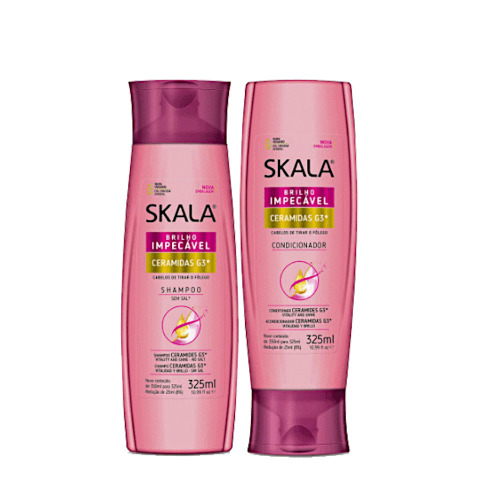 KIT SKALA SHAMPOO+CONDICIONADOR 325ML CERAMIDAS (6)