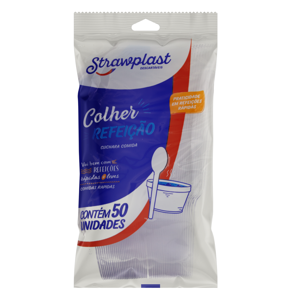 COLHER STRAWPLAST REFEICAO CSC603 50UN (20)