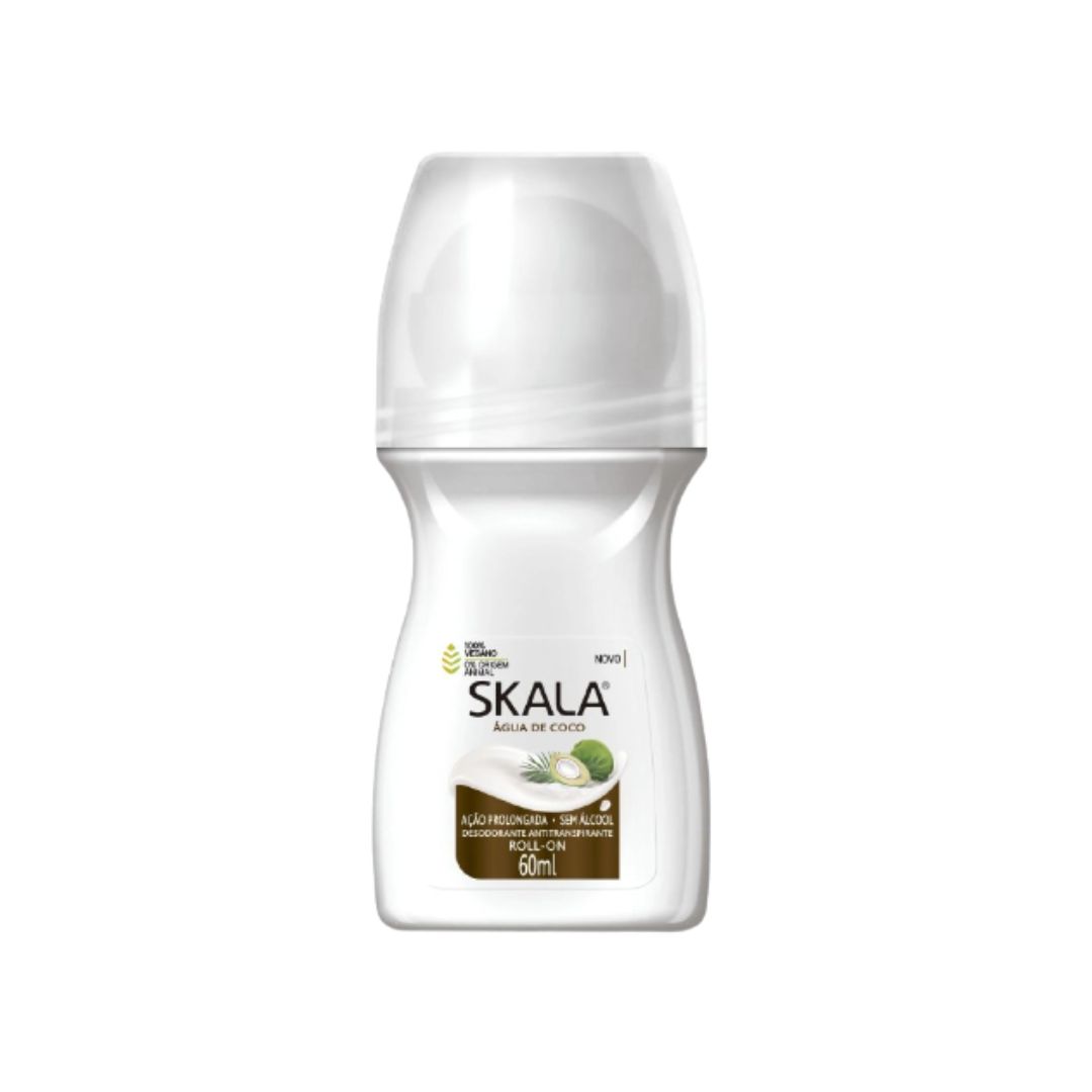 DESODORANTE ROLL ON SKALA 60ML FEMININO AGUA COCO (12)