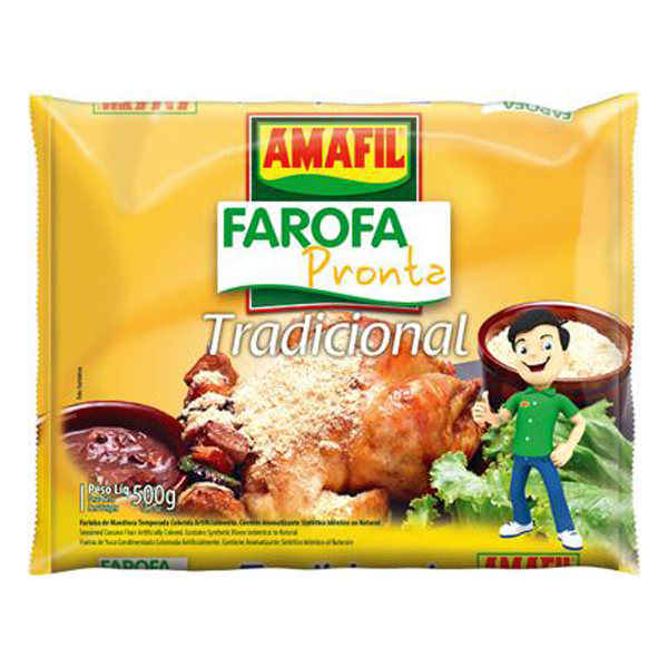 FAROFA MANDIOCA AMAFIL 500G TRADICIONAL (20)