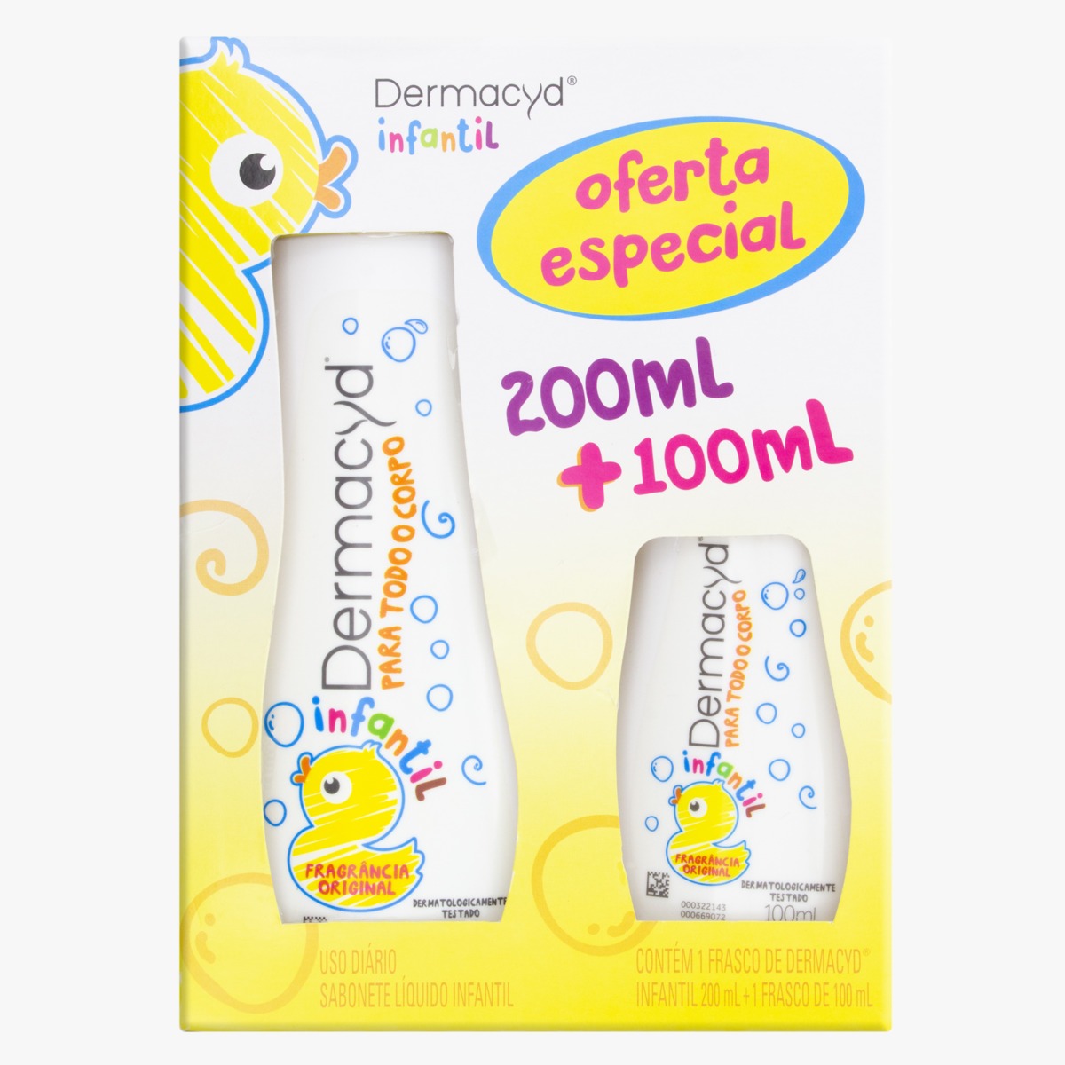 SABONETE LIQUIDO DERMACYD KIT INFANTIL 200ML+INFANTIL 100ML (11)