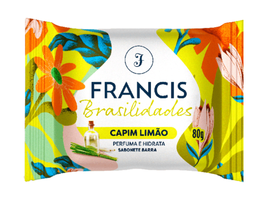SABONETE FRANCIS BRASILIDADES 80G CAPIM LIMAO (108)