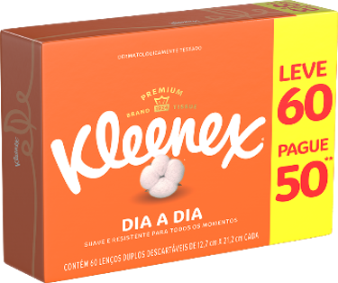 LENÇO FACIAL BOX KLEENEX L60P50X1 (50)
