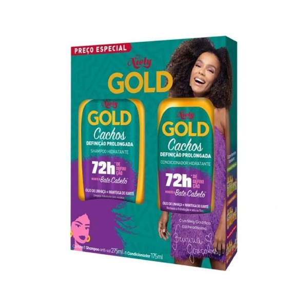 KIT NIELY GOLD SH 275ML+COND 175ML CACHOS (12)