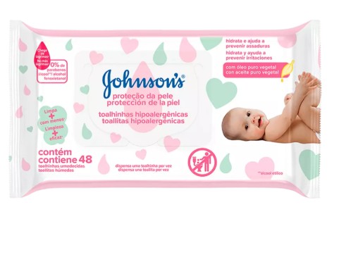 LENCO UMED JOHNSON BABY 48UN PROTEÇÃO DA PELE (24)