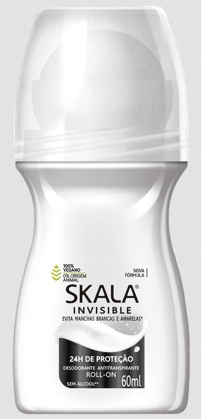 DESODORANTE ROLL ON SKALA 60ML FEMININO ON INVISIBLE (12)