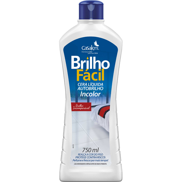 CERA LIQ BRILHO FACIL 0750ML INCOLOR (12)